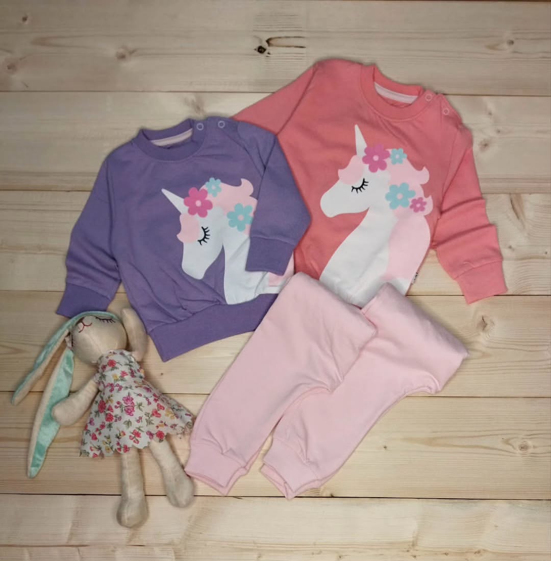 ست بلوز شلوار راحتی دخترانه